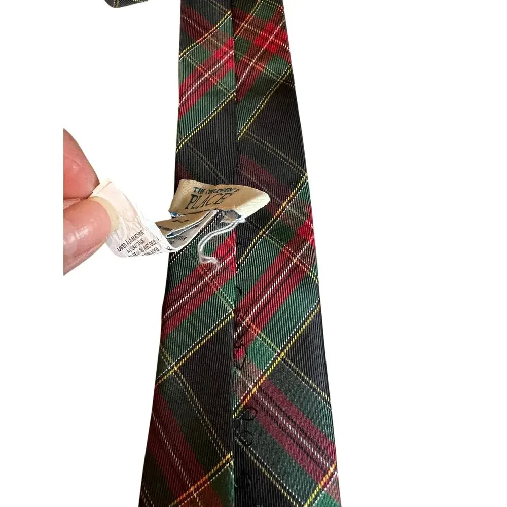 Boys Tartan Plaid Holiday Tie